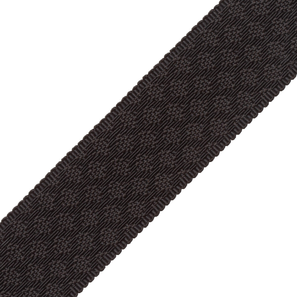 1.75" Le Jardin Silk Border Trim by Samuel & Sons in Black