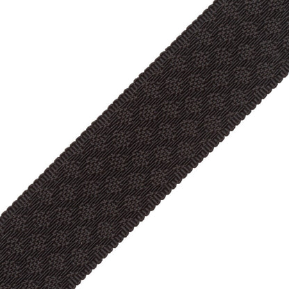 1.75" Le Jardin Silk Border Trim by Samuel & Sons in Black