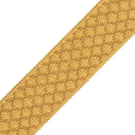 1.75" Le Jardin Silk Border Trim by Samuel & Sons in Goldenrod