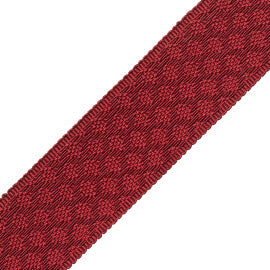 1.75" Le Jardin Silk Border Trim by Samuel & Sons in Burgundy