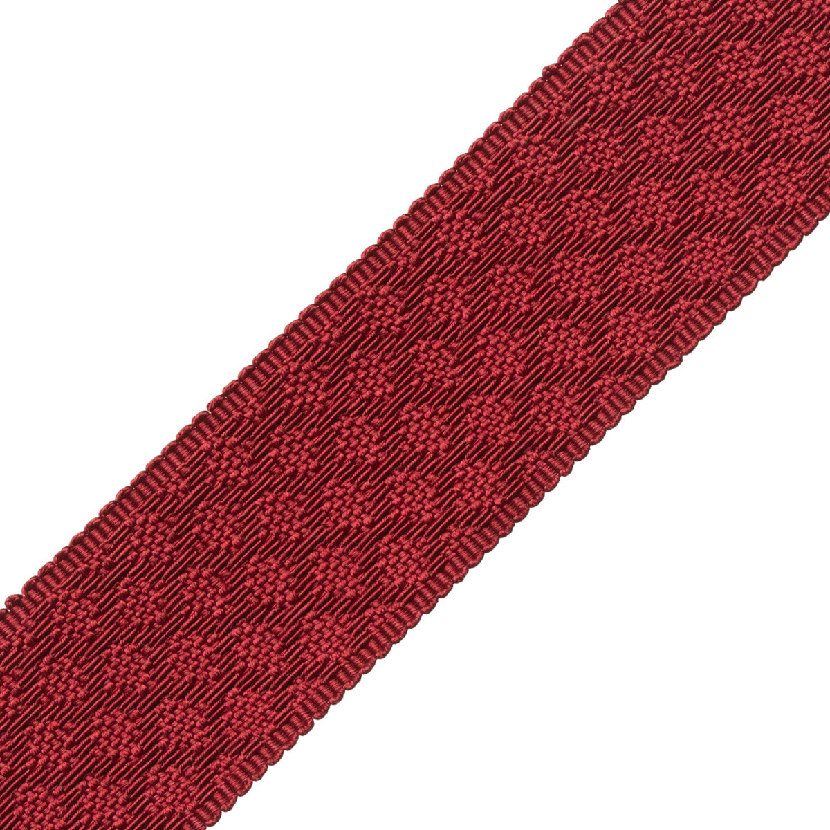 1.75" Le Jardin Silk Border Trim by Samuel & Sons in Burgundy