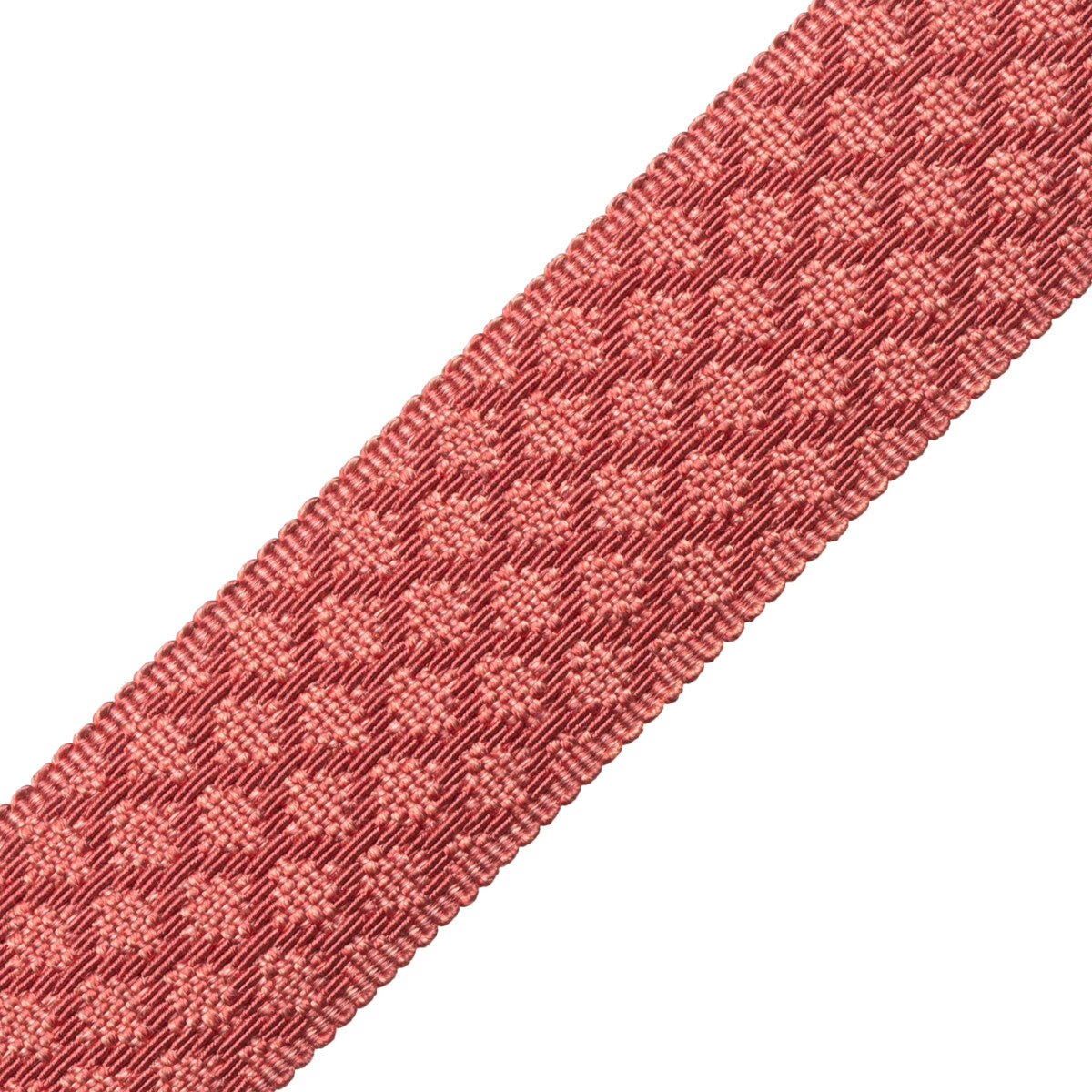 1.75" Le Jardin Silk Border Trim by Samuel & Sons in Coral