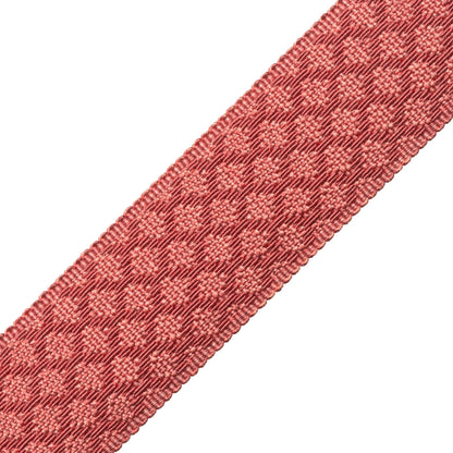 1.75" Le Jardin Silk Border Trim by Samuel & Sons in Coral