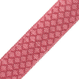 1.75" Le Jardin Silk Border Trim by Samuel & Sons in Flamingo
