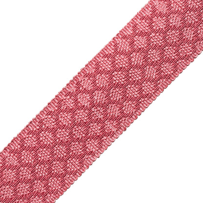1.75" Le Jardin Silk Border Trim by Samuel & Sons in Flamingo