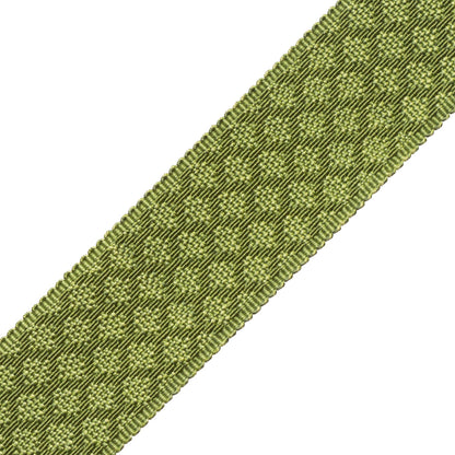 1.75" Le Jardin Silk Border Trim by Samuel & Sons in Grass