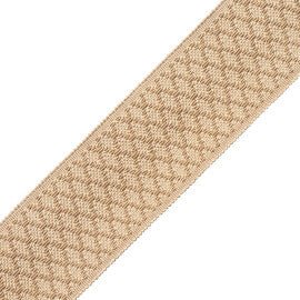 1.75" Le Jardin Silk Border Trim by Samuel & Sons in Champagne