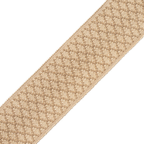 1.75" Le Jardin Silk Border Trim by Samuel & Sons in Champagne