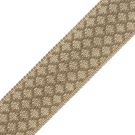 1.75" Le Jardin Silk Border Trim by Samuel & Sons in Loden