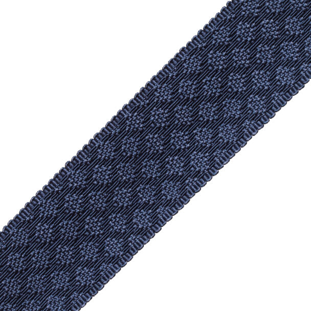 1.75" Le Jardin Silk Border Trim by Samuel & Sons in Prussian