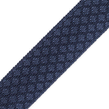 1.75" Le Jardin Silk Border Trim by Samuel & Sons in Prussian
