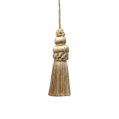 3" Le Jardin Silk Key Tassel by Samuel & Sons in Bone