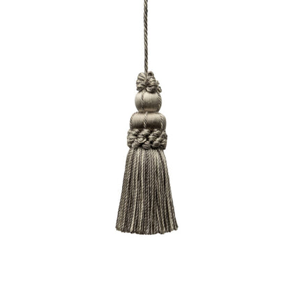 3" Le Jardin Silk Key Tassel by Samuel & Sons in Silver