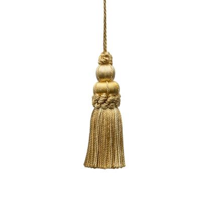 3" Le Jardin Silk Key Tassel by Samuel & Sons in Cornsilk