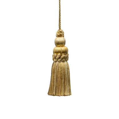 3" Le Jardin Silk Key Tassel by Samuel & Sons in Cornsilk