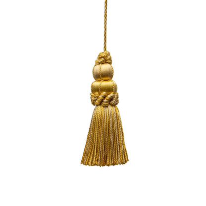 3" Le Jardin Silk Key Tassel by Samuel & Sons in Sunflower