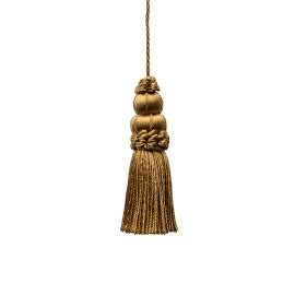 3" Le Jardin Silk Key Tassel by Samuel & Sons in Antique Gold