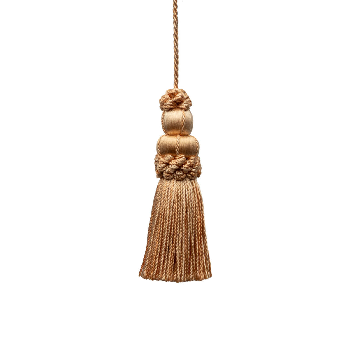 3" Le Jardin Silk Key Tassel by Samuel & Sons in Peach
