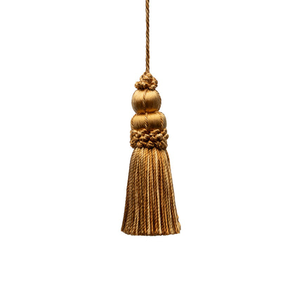 3" Le Jardin Silk Key Tassel by Samuel & Sons in Butterscotch