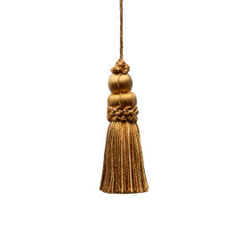 3" Le Jardin Silk Key Tassel by Samuel & Sons in Butterscotch