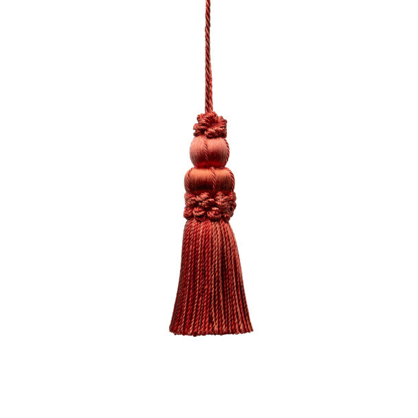 3" Le Jardin Silk Key Tassel by Samuel & Sons in Roses