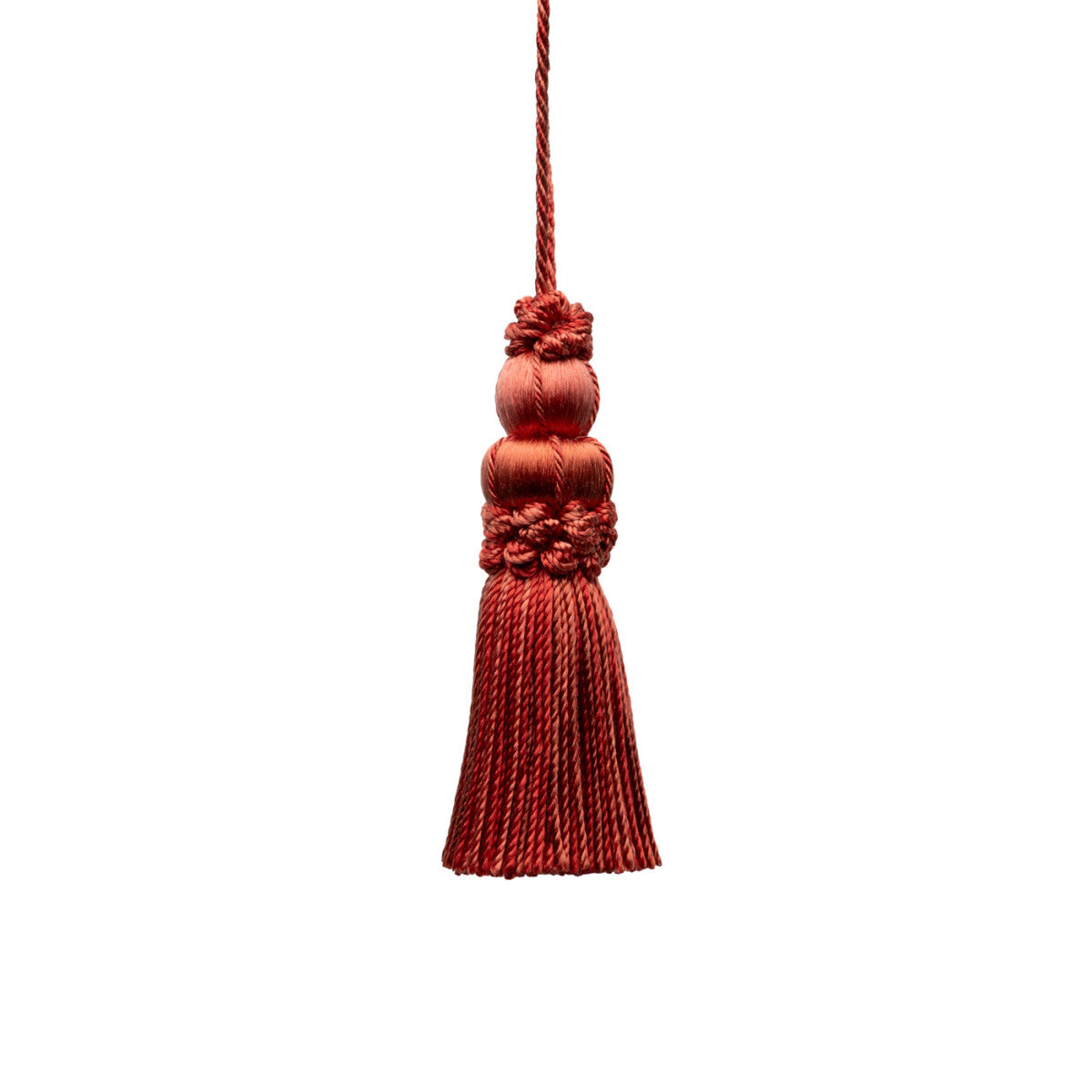 3" Le Jardin Silk Key Tassel by Samuel & Sons in Roses