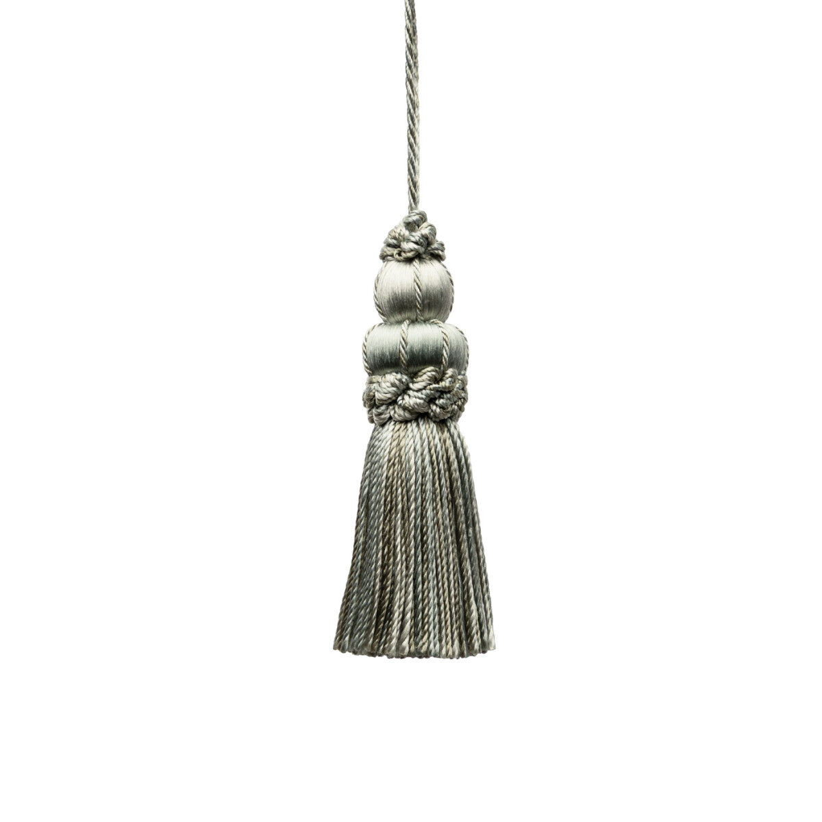 3" Le Jardin Silk Key Tassel by Samuel & Sons in Seafoam