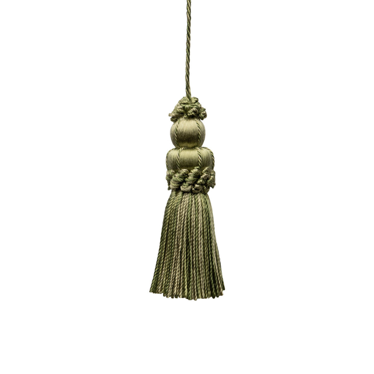 3" Le Jardin Silk Key Tassel by Samuel & Sons in Spearmint