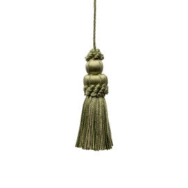 3" Le Jardin Silk Key Tassel by Samuel & Sons in Spearmint