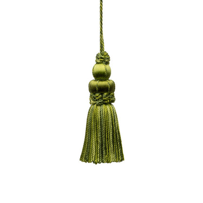 3" Le Jardin Silk Key Tassel by Samuel & Sons in Grass