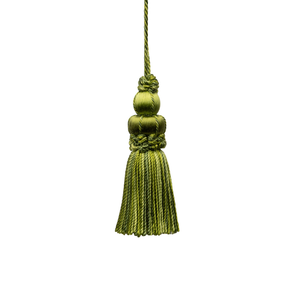 3" Le Jardin Silk Key Tassel by Samuel & Sons in Grass