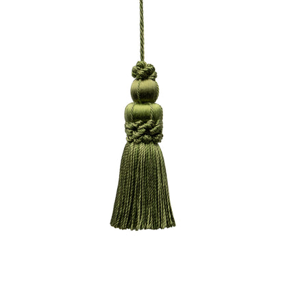 3" Le Jardin Silk Key Tassel by Samuel & Sons in Leaf