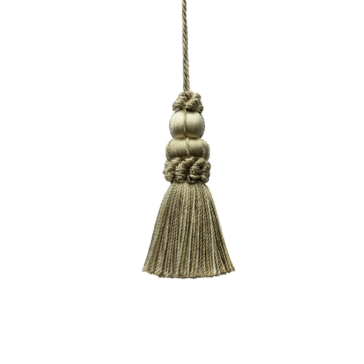3" Le Jardin Silk Key Tassel by Samuel & Sons in Loden
