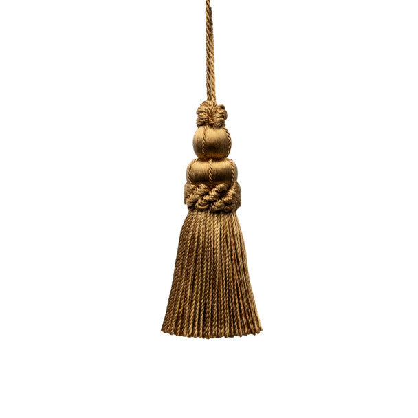 3" Le Jardin Silk Key Tassel by Samuel & Sons in Pecan