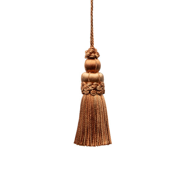 3" Le Jardin Silk Key Tassel by Samuel & Sons in Sienna