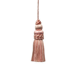 3" Le Jardin Silk Key Tassel by Samuel & Sons in Petal