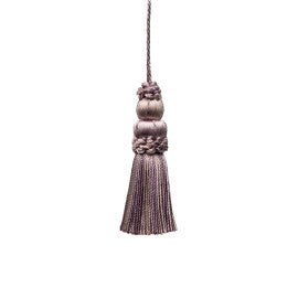 3" Le Jardin Silk Key Tassel by Samuel & Sons in Lilac