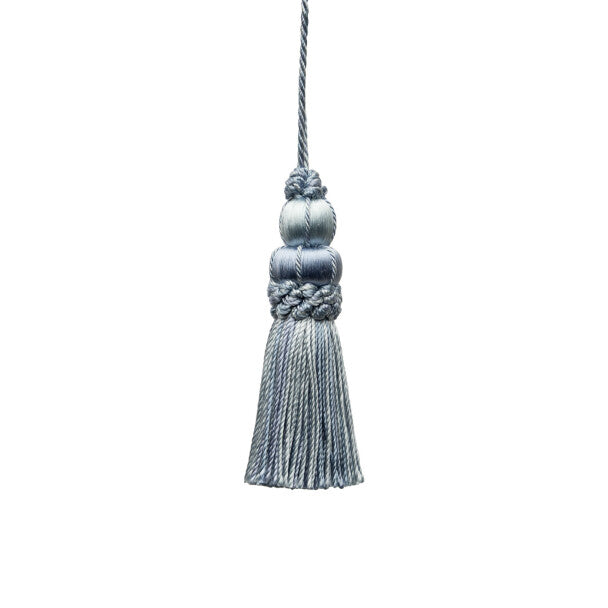 3" Le Jardin Silk Key Tassel by Samuel & Sons in Delft