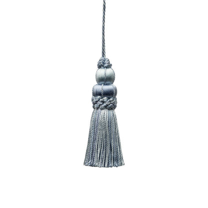 3" Le Jardin Silk Key Tassel by Samuel & Sons in Delft