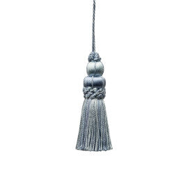 3" Le Jardin Silk Key Tassel by Samuel & Sons in Delft