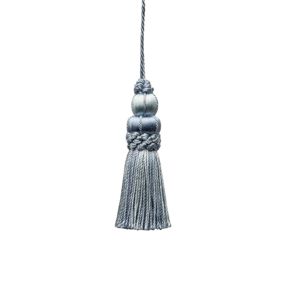 3" Le Jardin Silk Key Tassel by Samuel & Sons in Delft