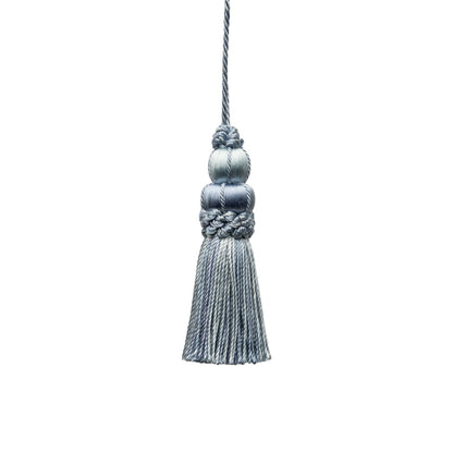 3" Le Jardin Silk Key Tassel by Samuel & Sons in Delft