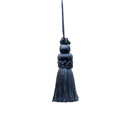 3" Le Jardin Silk Key Tassel by Samuel & Sons in Prussian