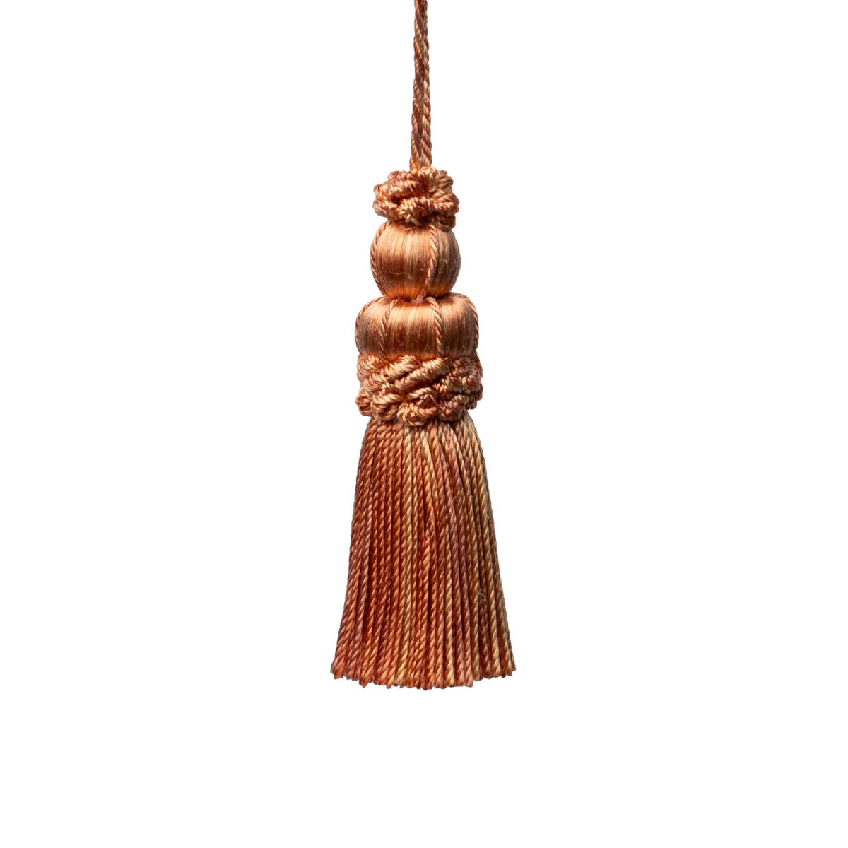 3" Le Jardin Silk Key Tassel by Samuel & Sons in Melon