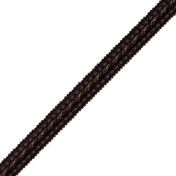 1/2" Le Jardin Silk Gimp Trim by Samuel & Sons in Espresso