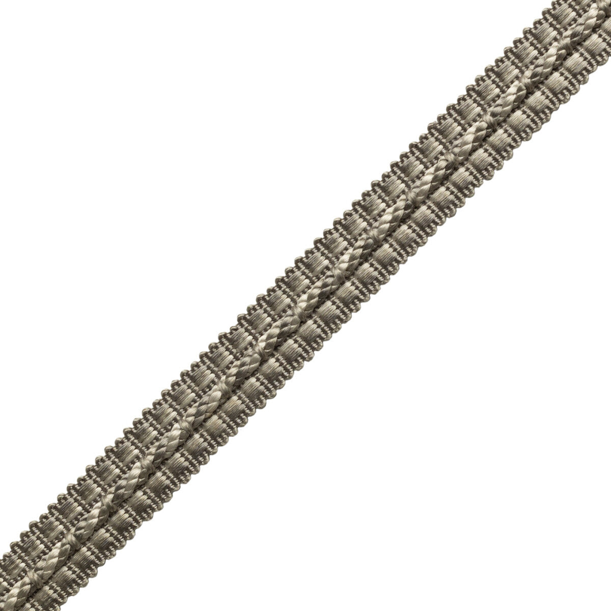 1/2" Le Jardin Silk Gimp Trim by Samuel & Sons in Silver