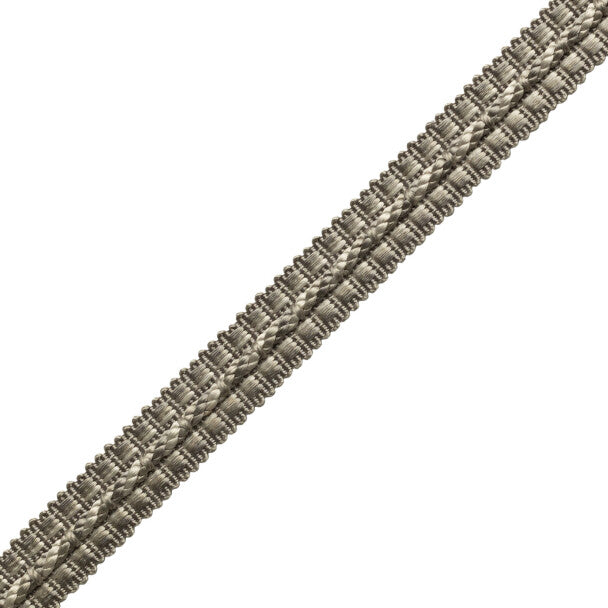 1/2" Le Jardin Silk Gimp Trim by Samuel & Sons in Silver