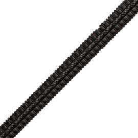 1/2" Le Jardin Silk Gimp Trim by Samuel & Sons in Charcoal