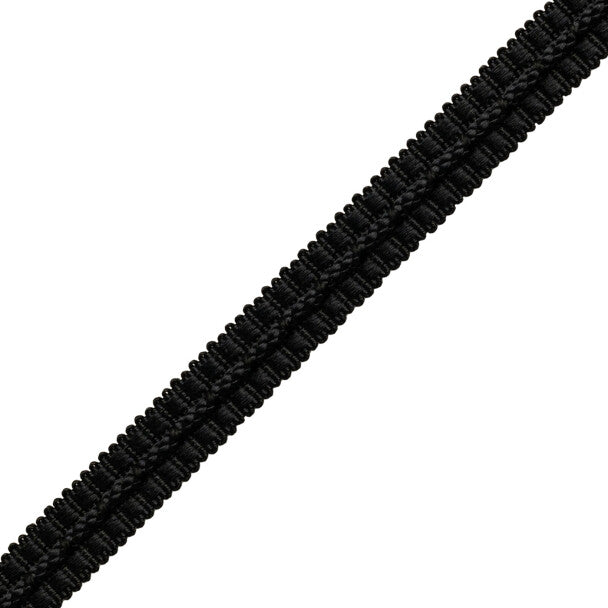 1/2" Le Jardin Silk Gimp Trim by Samuel & Sons in Black