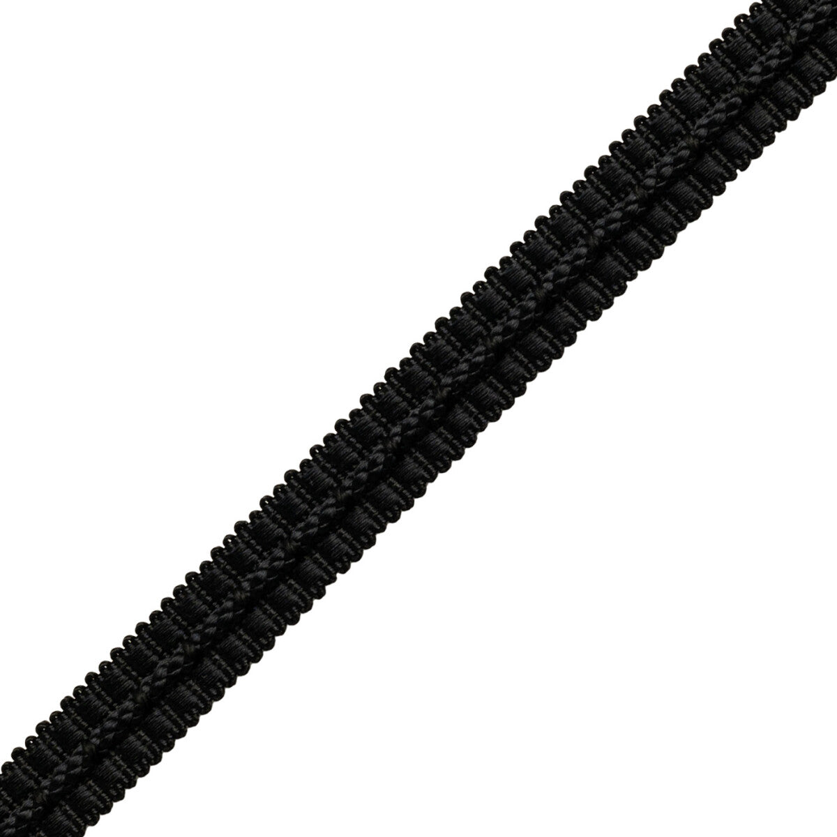 1/2" Le Jardin Silk Gimp Trim by Samuel & Sons in Black